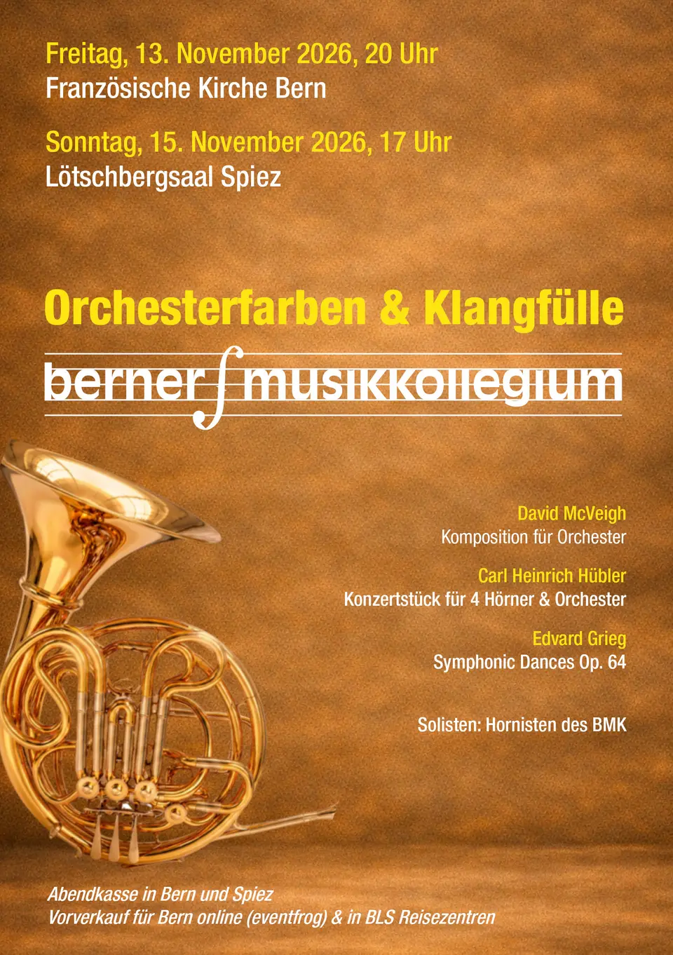 Herbstkonzert 2026: Orchesterfarben und Klangfülle