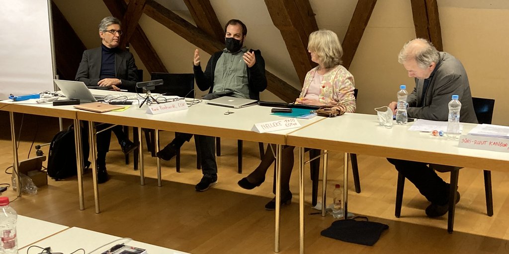 Ein Weiterbildungsworkshop für Notenbibliothekarinnen und -bibliothekare des EOV im Jahr 2022.