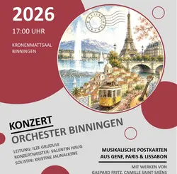 Jahreskonzert: Musikalische Postkarten aus Genf, Paris & Lissabon