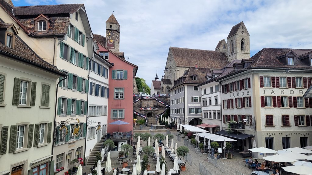 Die Delegiertenversammlung 2026 fand in der malerischen Rosenstadt Rapperswil am Zürichsee statt. Oben im Bild die Stadtkirche St. Johann