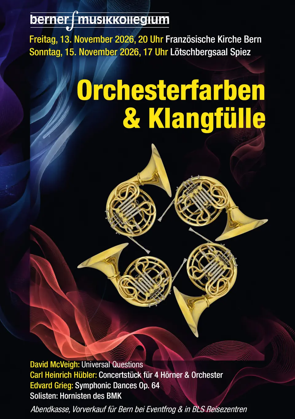 Herbstkonzert 2026: Orchesterfarben und Klangfülle